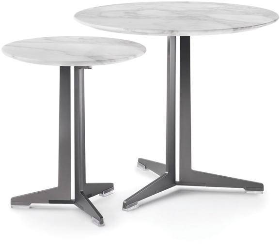 Flexform Круглый мраморный журнальный столик с подставкой 3 звезды Fly sun-id-1424644 - Вид №1