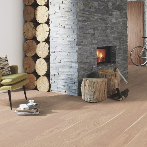 Инженерная доска Boen Finesse Белый Nature Live Natural Ированная С 2v Фаской Дуб Натур с брашью (Текстурированная) 1350х135 мм EBLE3MFD - Вид №11
