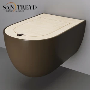THV00139 Подвесной унитаз настенный Коричневый ArtCeram TheOne Италия