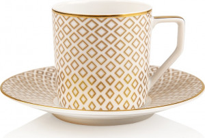 10621298 Rosenthal Чашка для эспрессо с блюдцем Rosenthal Францис Карро Беж 70мл, фарфор Фарфор