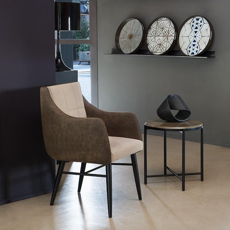 ALMA DESIGN Стул из ткани с подлокотниками Magenta 2120 - Вид №6