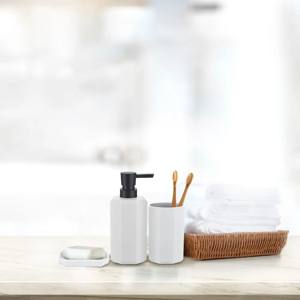 Стакан для зубных щёток SWENSA Grid - стильный органайзер для ванной 89350261 STLM-0989060 - Вид №1