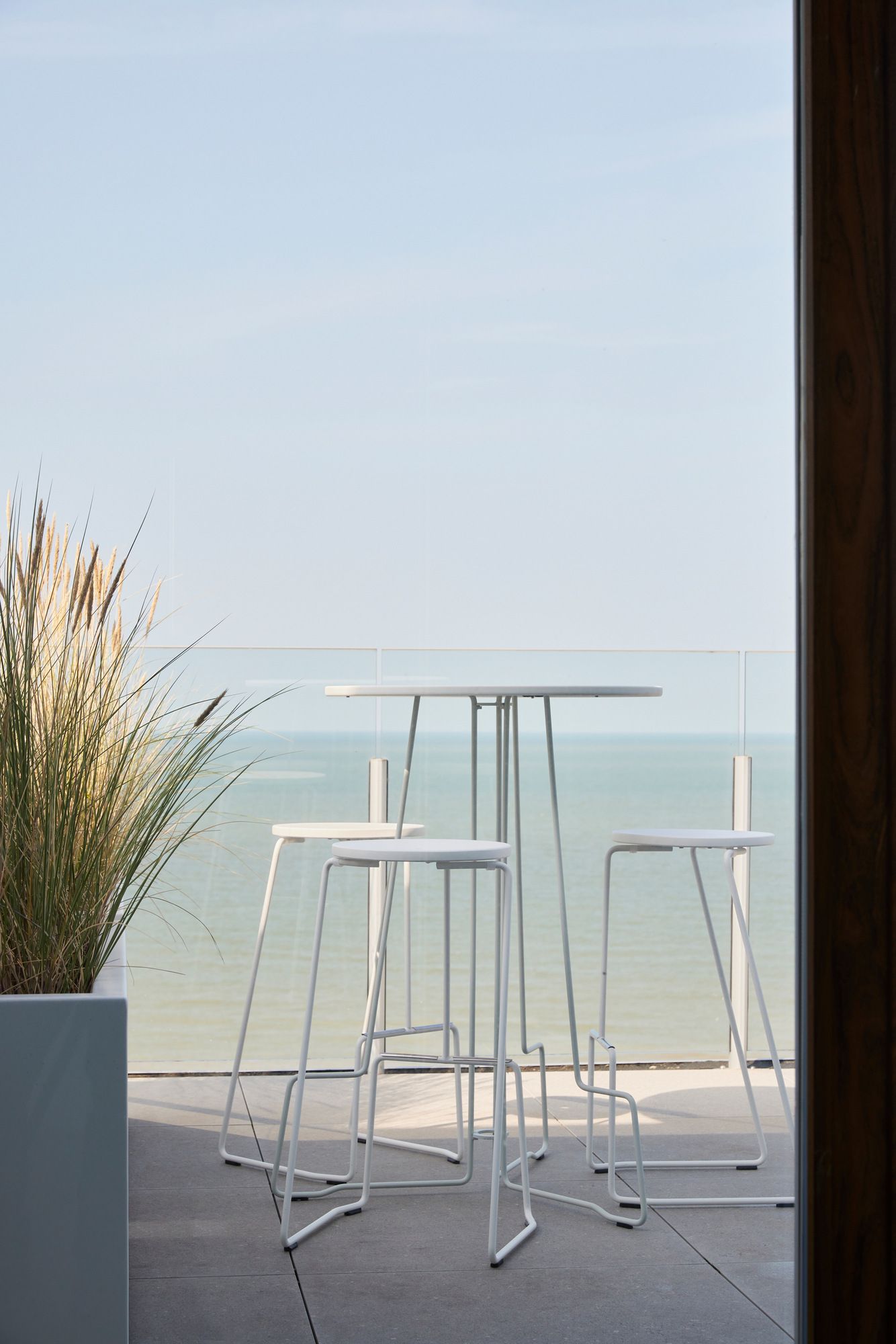 Высокий круглый алюминиевый садовый стол с порошковым покрытием Extremis Тики ARCH-00024452 - Вид №10