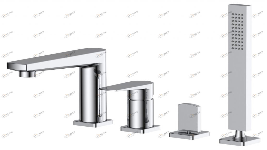 Смеситель на борт ванны CARIN CAR-VIM4-CRM BELBAGNO 