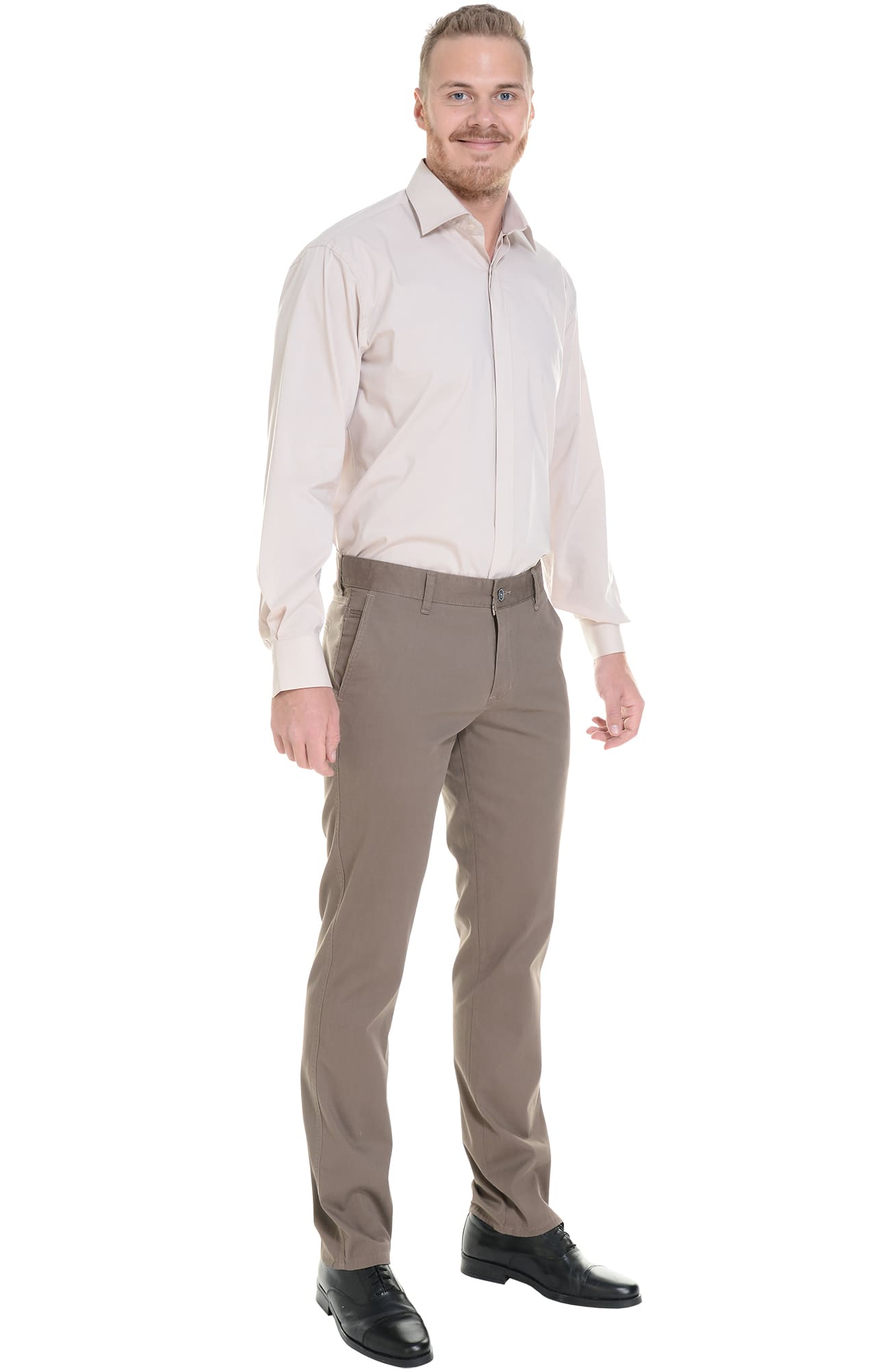 68249 Брюки  мужские chocolate (коричневые) El-Risto  Одежда для официантов  размер 52/182-188  - Вид №8