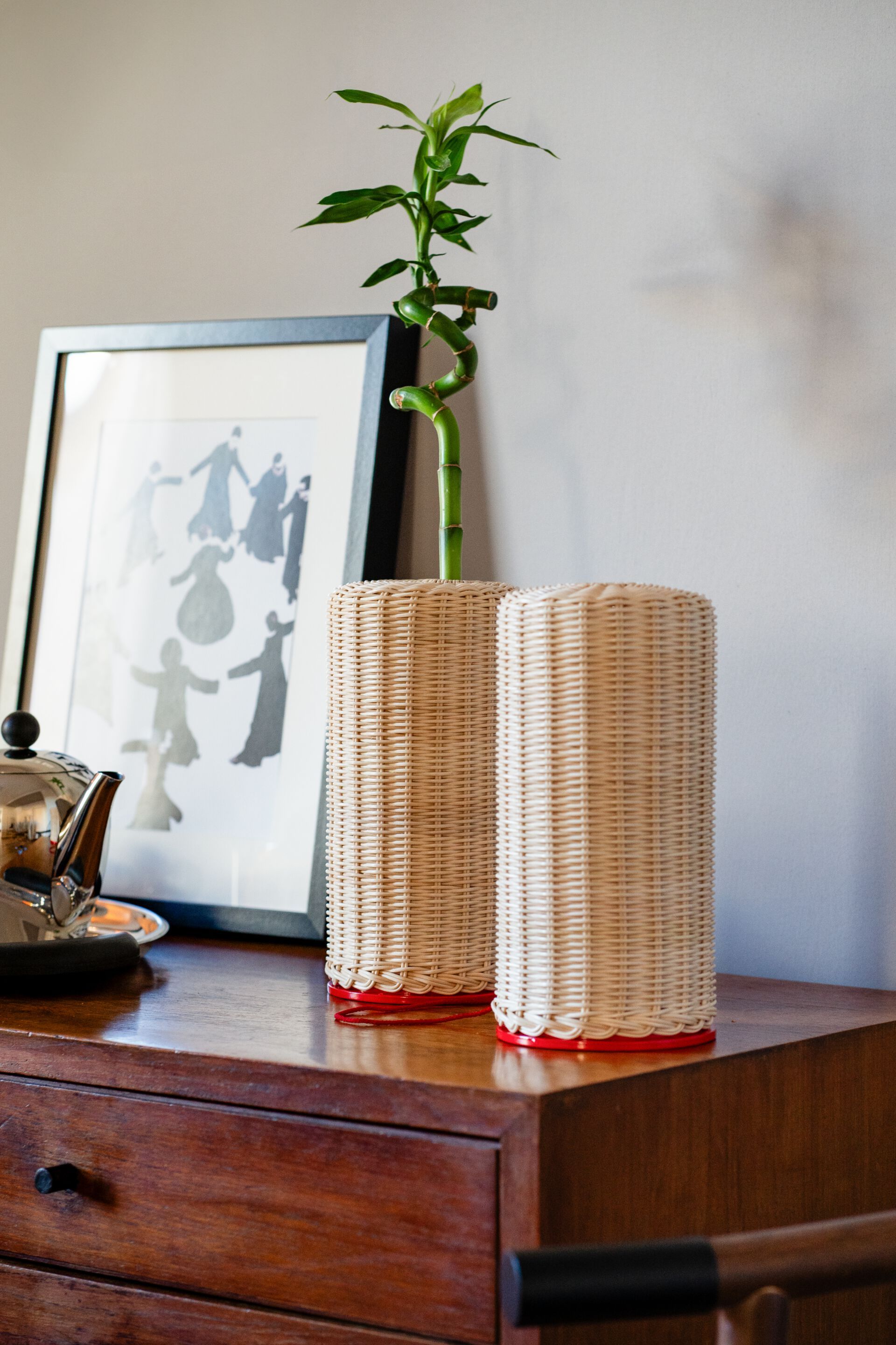 Круглая ваза из медуллина Bottega Intreccio SIMBIOSI ARCH-00082724 - Вид №3