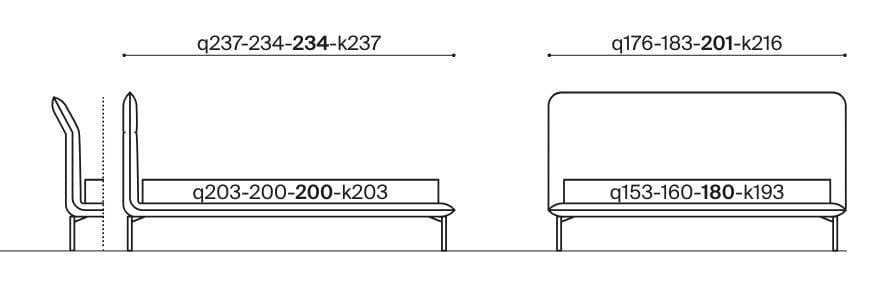 Двуспальная кровать из ткани с мягким изголовьем Twils ELLE ARCH-00136001 - Вид №7