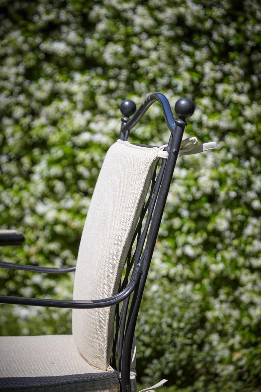 OFFICINACIANI Садовый стул из кованого железа с подлокотниками Rombi Gf4002ch-b  - Вид №3