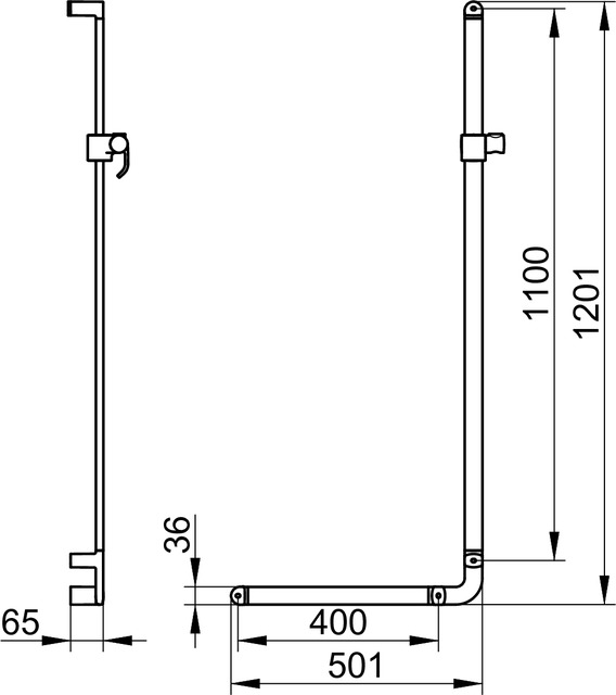 31606011102 Угловой поручень 90° KEUCO Elegance - Вид №2