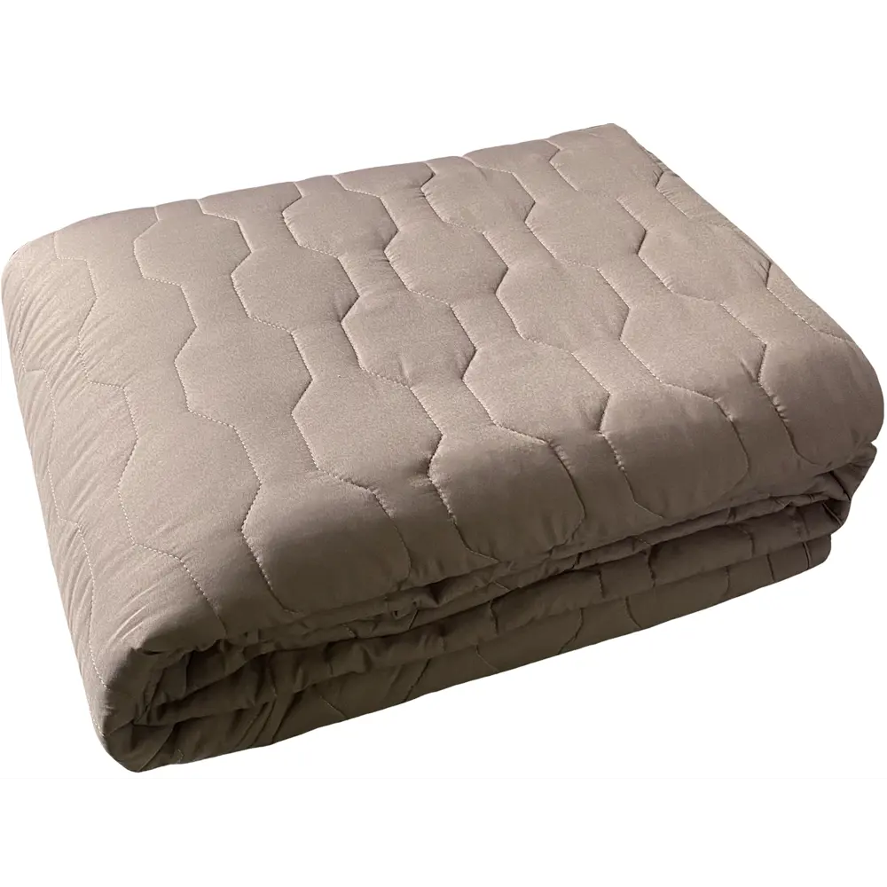 Покрывало 200x240 см микрофибра цвет бежевый Santreyd STLM-2171775