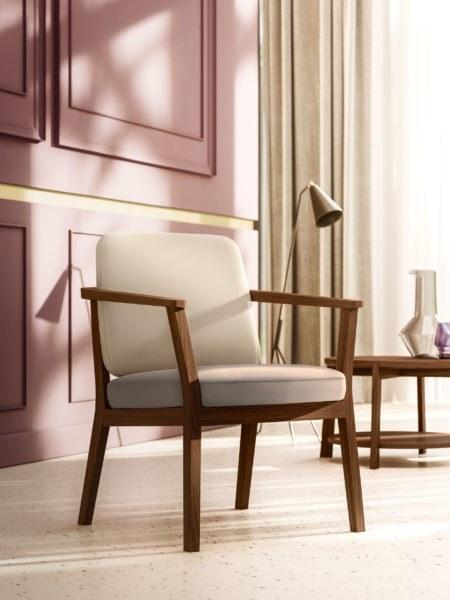 Very Wood Кресло из ткани с подлокотниками Chelsea sun-id-1435648 - Вид №2