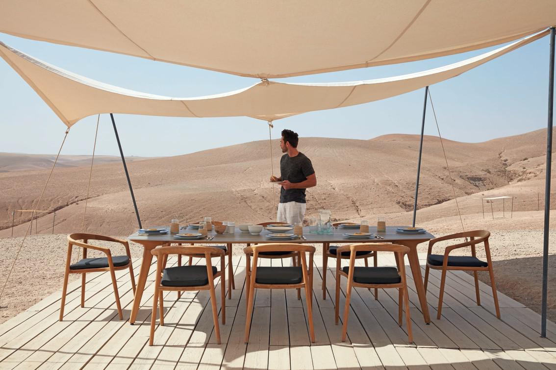 MNST970 Обеденный стол teak nero 264см x 118см Manutti Torsa - Вид №28