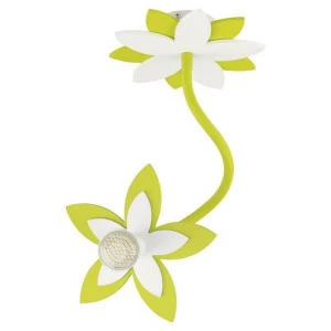 Детский подвесной светильник Flowers "Цветок" зеленый NOWODVORSKI FLOWERS 326510 Желтый