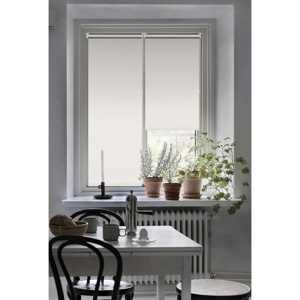 Штора рулонная блэкаут Эскар 55x160 см белая White BLACKOUT STLM-2024450 - Вид №5