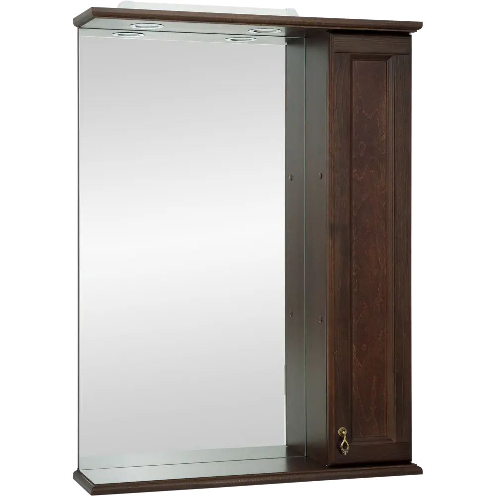 Шкаф зеркальный «Retro» 75 см цвет орех 14048929 STLM-2140180 O-MEBEL  - Вид №1