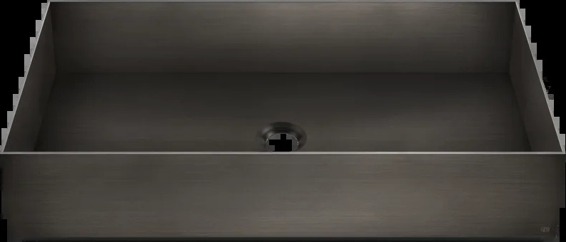 Умывальник 54606 707 Gessi Inverso ЧЕРНЫЙ МЕТАЛЛ BR. PVD