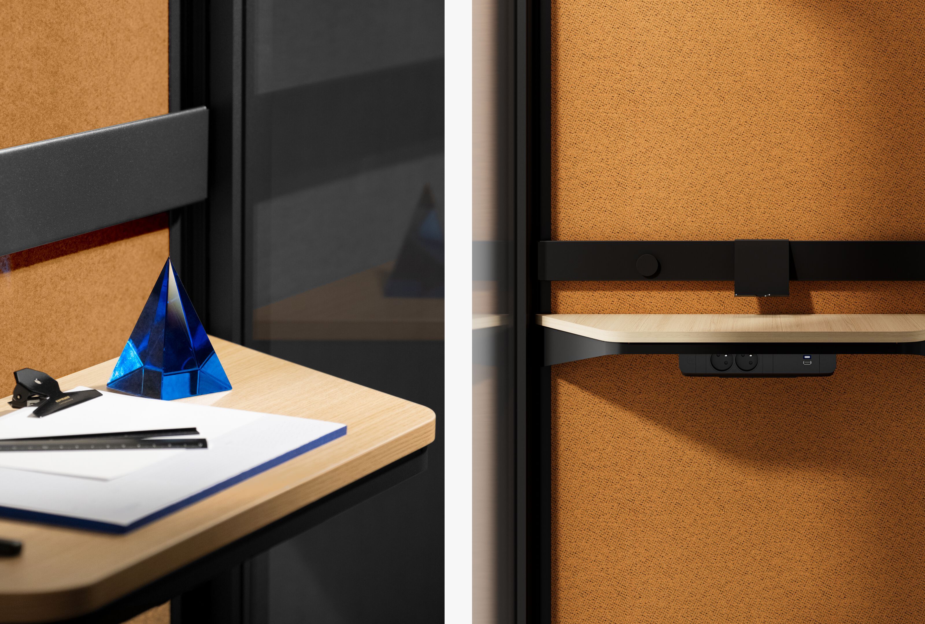 Одноместная акустическая офисная кабина со встроенным освещением Mute Jetson ARCH-00084884 - Вид №4