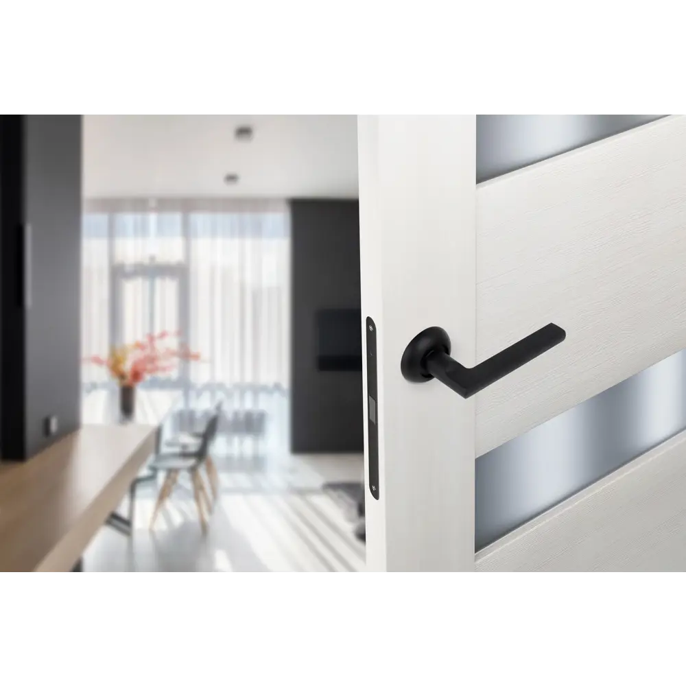 Дверные ручки Edson EDS-76H-R1 в элегантном черном исполнении 85170361 STLM-0059379 - Вид №5