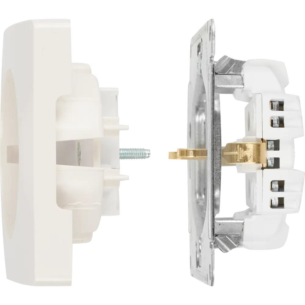 84693617 Розетка встраиваемая Schneider Electric Glossa с заземлением со шторками цвет молочный STLM-1114940 - Вид №4