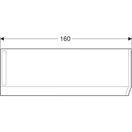 554.823.01.1 Передняя обшивка Geberit Renova для асимметричной ванны, левая Geberit  - Вид №9