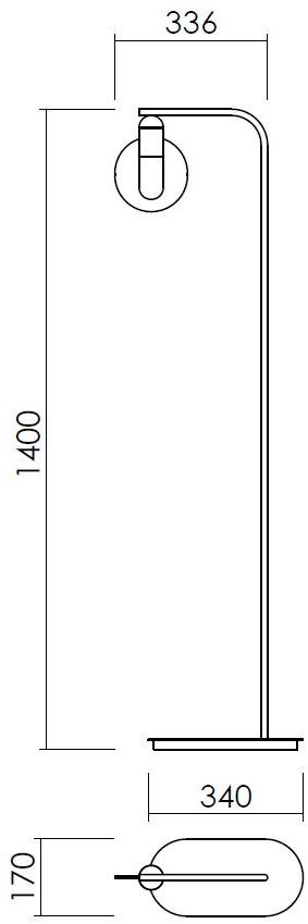 NEXO LUCE Светодиодный торшер из стали Oxen floor lamp 7012e1 - Вид №5