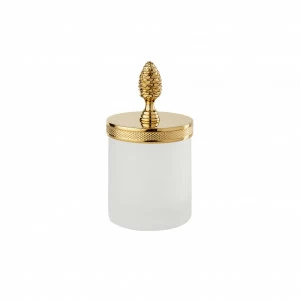 FS07C-622 FS07C-622 Маленькая баночка с Q-наконечником, ручка из сосны ТОЛБОЧНЫЙ САТИН Cristal & Bronze SATINÉ CISELÉ