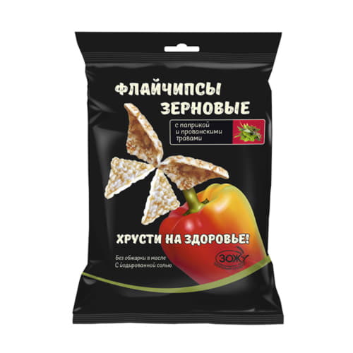 Флайчипсы зерновые с паприкой и прованскими травами 40 г Santreyd 13128 - Вид №1