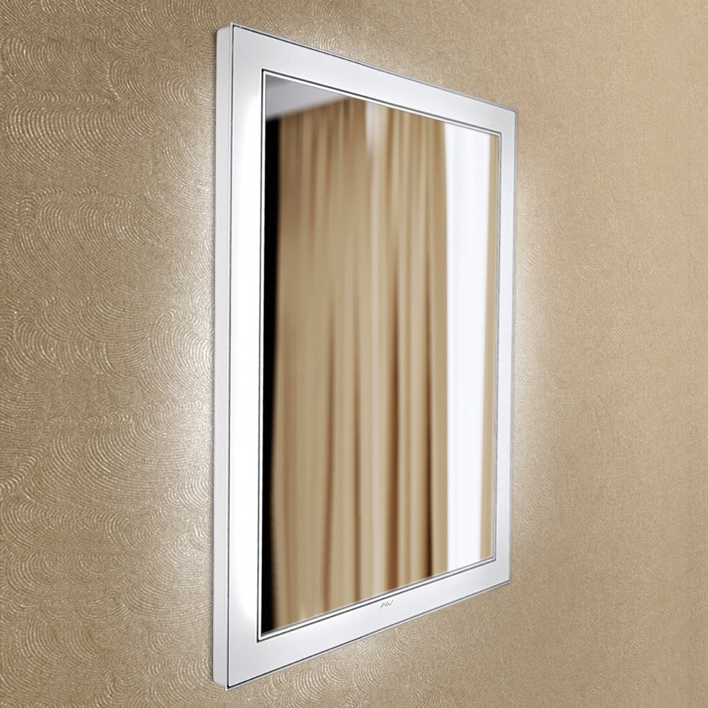 Зеркало настенное с подсветкой 70х80 см белое Bella Lux ALAVANN BELLA LUX 303911 Белый;зеркальный  - Вид №1