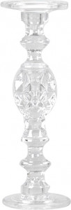 10629474 Rasteli Подсвечник стеклянный Rasteli "Барокко" 11,5x34,5см Стекло