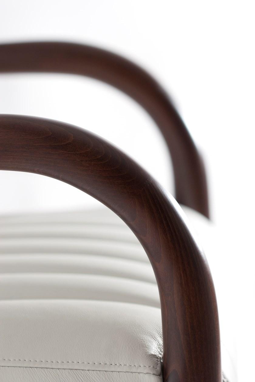 Tirolo Мягкое кожаное кресло с подлокотниками Parigi 038 sb - Вид №2