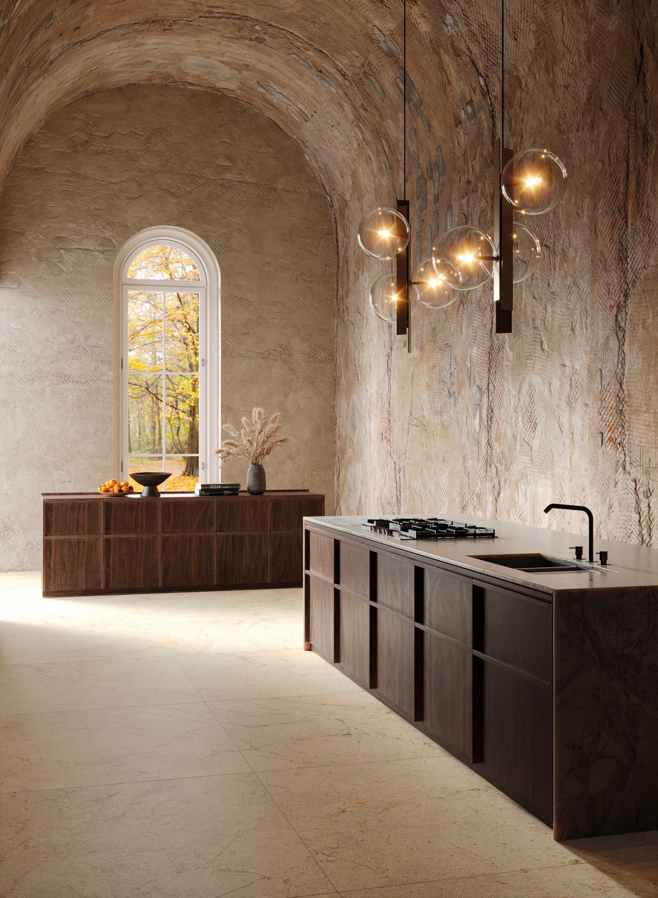 Пол из керамогранита с эффектом камня IRIS Ceramica ARMONIE PIETRA ARCH-00011016 - Вид №1