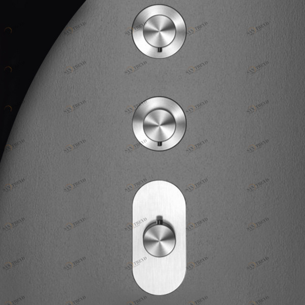 Термостат для душа HIRO HIR55S серебристый матовый Radomonte