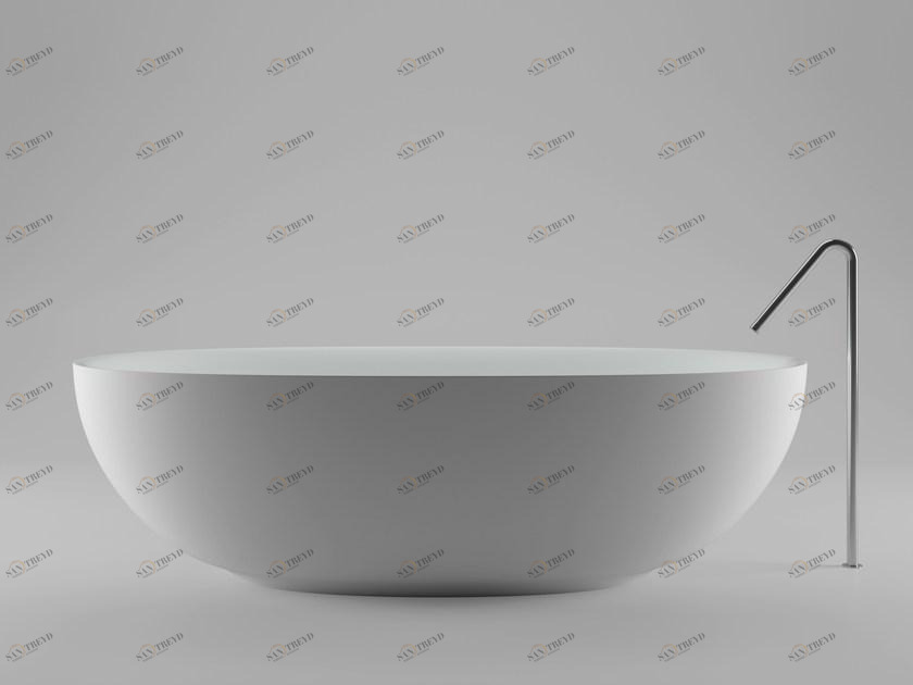 Boffi Отдельностоящая ванна из керамики ceramilux® Fisher island sun-id-1515535