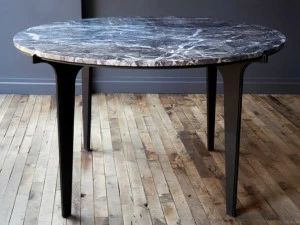 GABRIEL SCOTT Круглый мраморный стол Prong