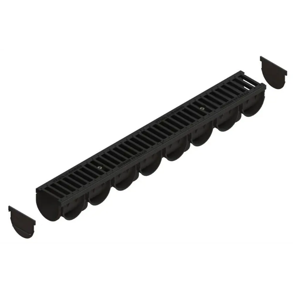 Лоток Standartpark Spark 3 пластиковый 1000x125x100 мм с чугунной решеткой класса С250 STLM-2058433 - Вид №1