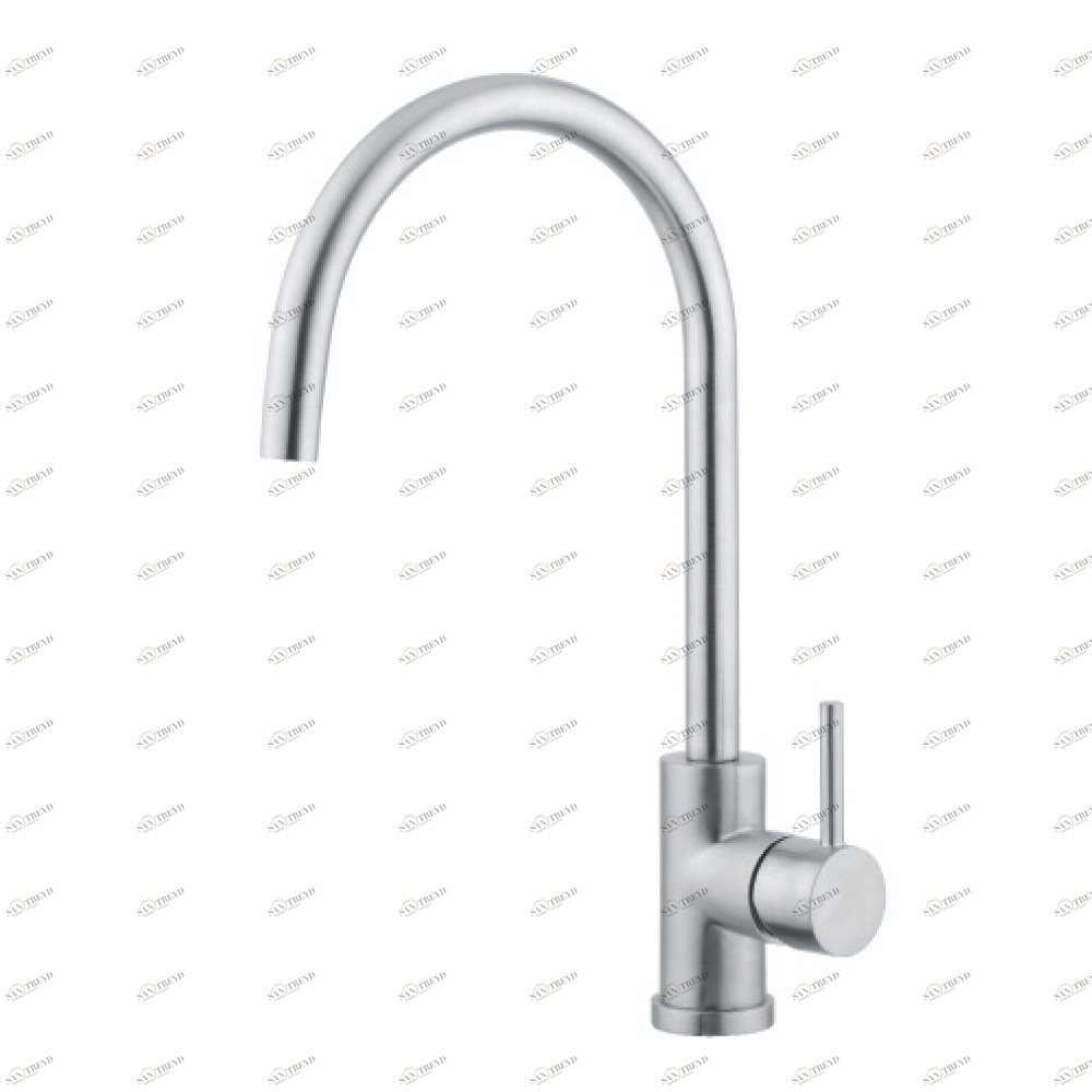 Латунь. 238/2. Смеситель для кухонной мойки Quadrodesign Brass