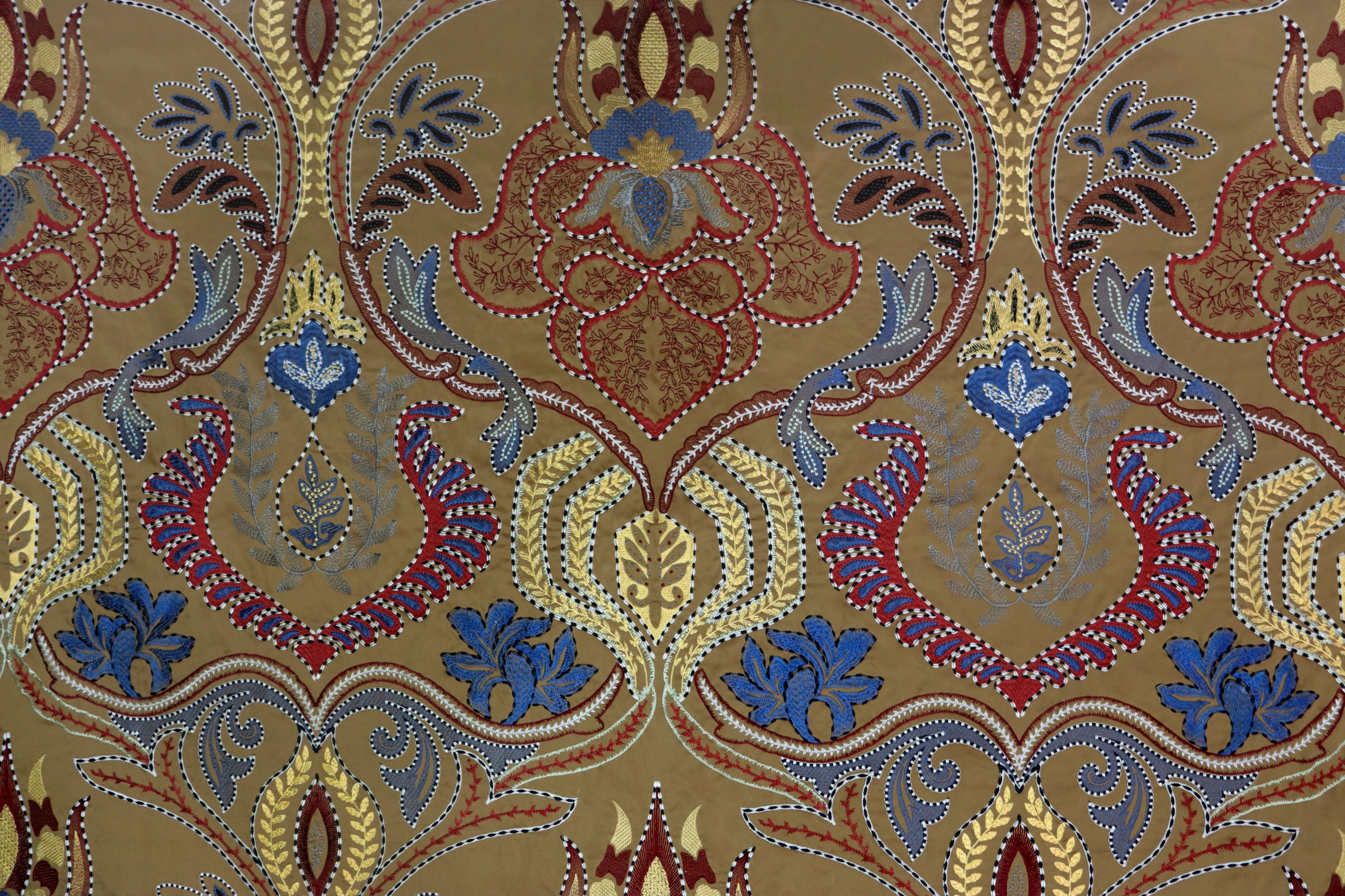 Хлопчатобумажная дамасская ткань Aldeco Veva ARCH-00058950 - Вид №2