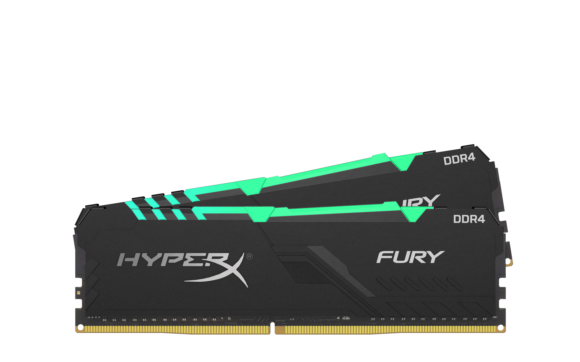 HX424C15FB3AK2/32 32gb 2400mhz ddr4 cl15 dimm (kit of 2) hyperx fury rgb Kingston Santreyd  - Вид №1