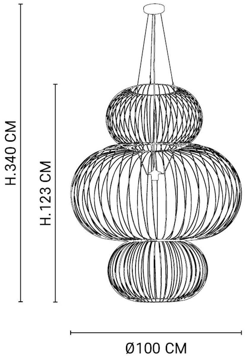 Market Set Подвесной светильник из металла Kokeshi 652227 - Вид №4
