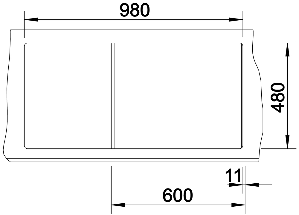 514741 Кухонная мойка Blanco Zia 6 S алюметаллик  Blanco Zia Алюметаллик - Вид №7