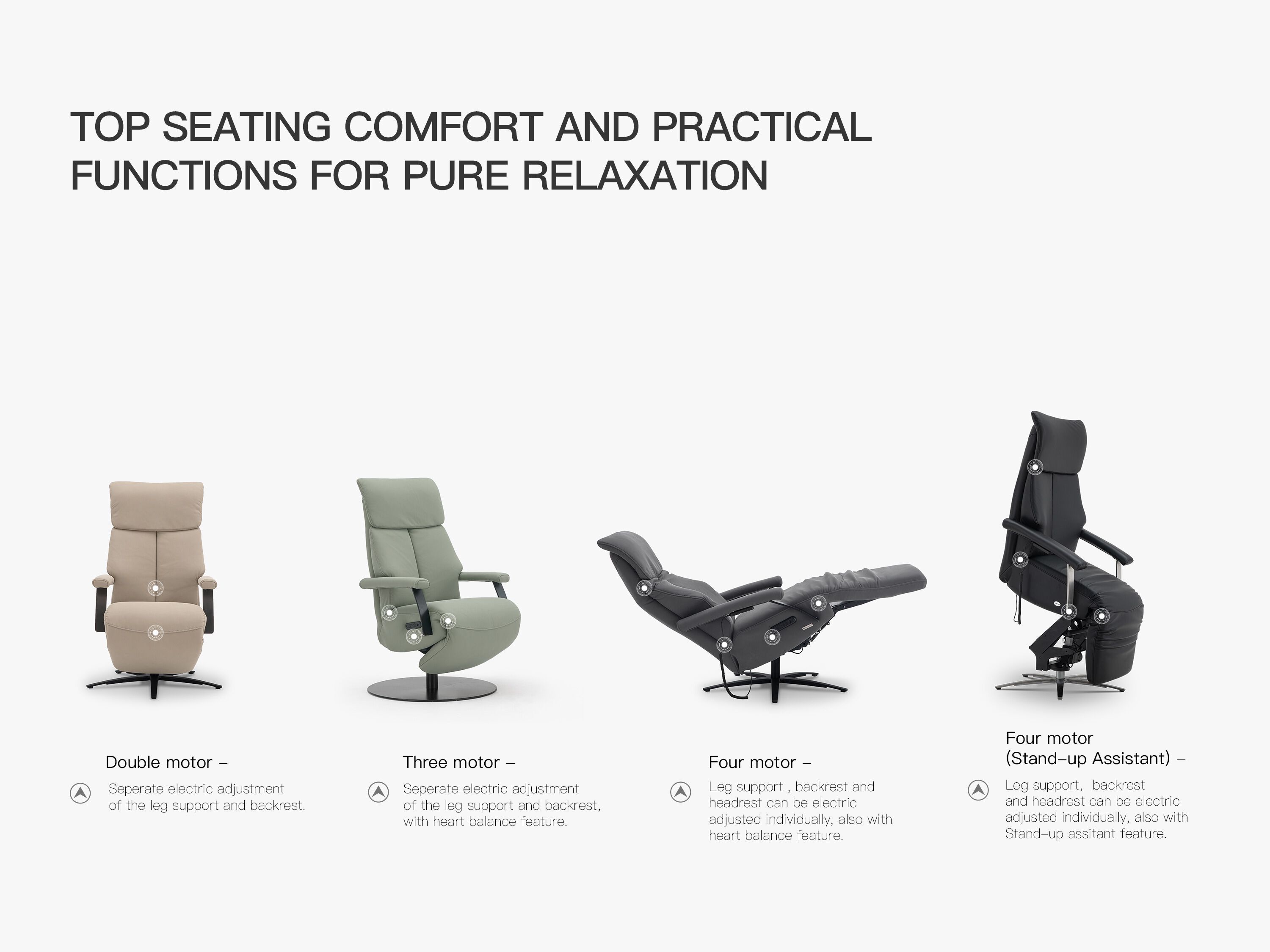 Кожаное кресло с откидывающейся спинкой с электрическим движением CAMPO DE' FIORI CL041 ARCH-00067239 - Вид №30