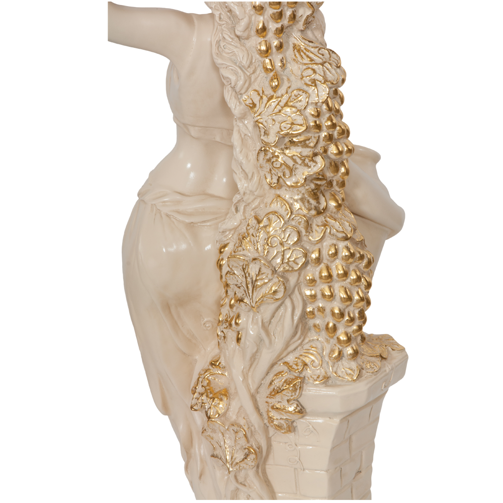 13055,11486 Подставка декоративная Девушка с кувшином Айвори BOGACHO 4627138200322, 4627138232149 - Вид №4