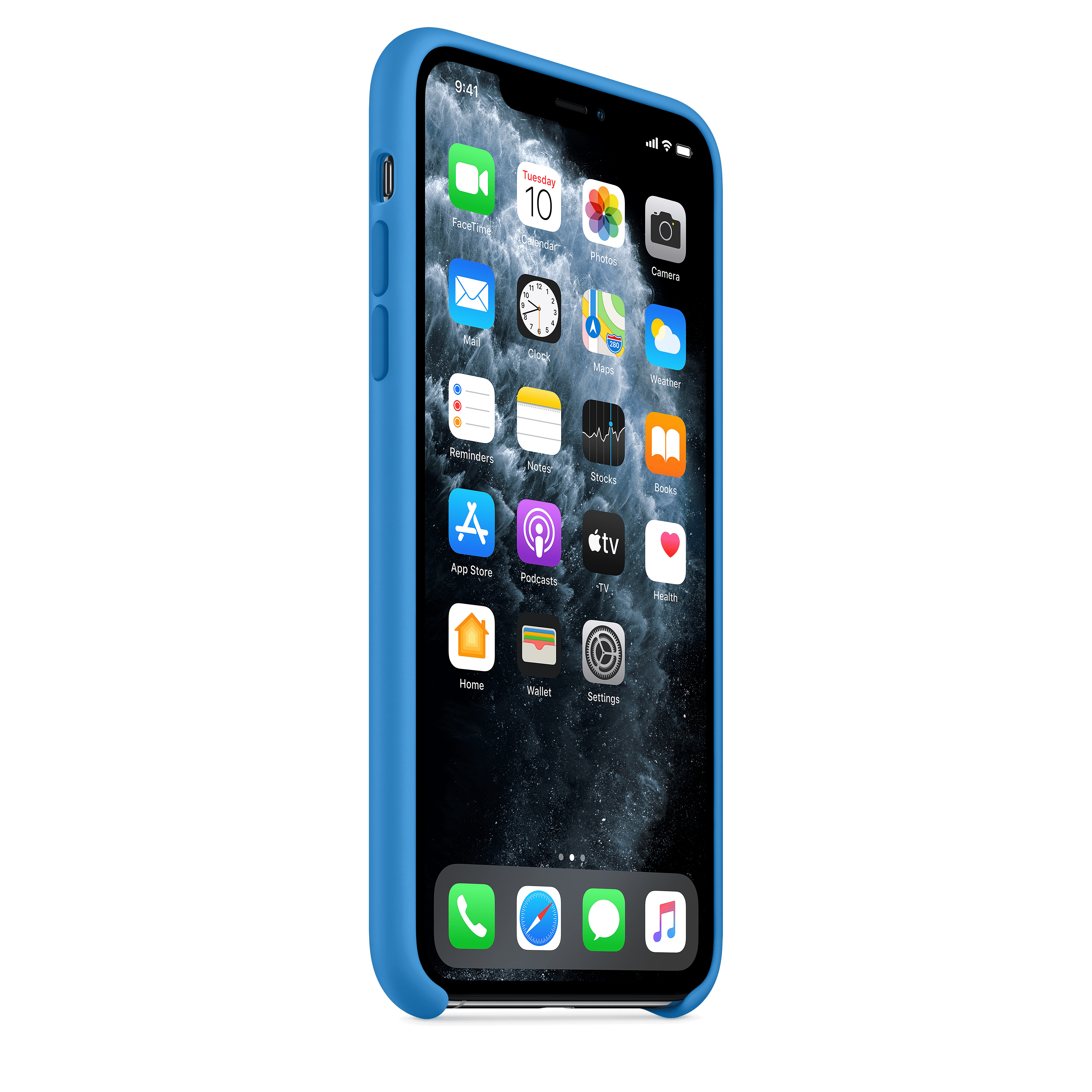 MY1J2ZM/A Iphone 11 pro max silicone case - surf blue Apple Santreyd  - Вид №4