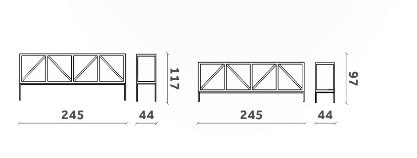 Miniforms Буфет стеклянный с распашными дверцами со встроенной подсветкой Kramer sun-id-1372266 - Вид №2