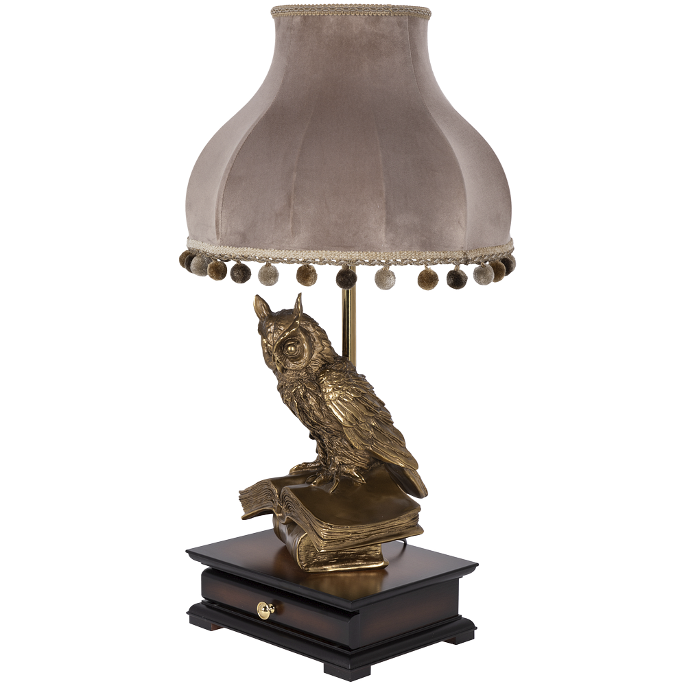 33006/1,34074 Настольная лампа с бюро Ученый Филин Классика Капучино BOGACHO 4627138211540, 4627155810764