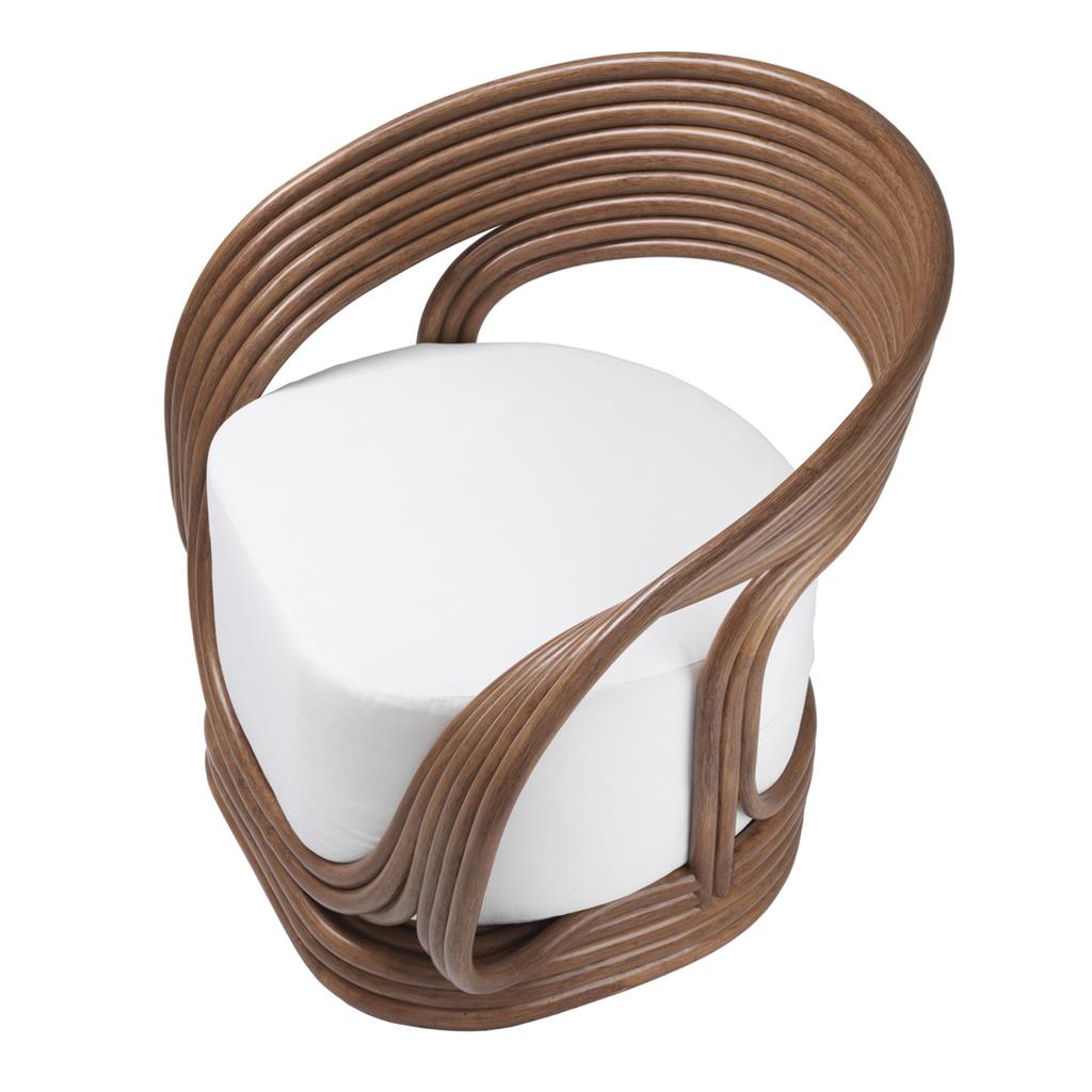 Кресло Romeo от Eichholtz коричневое EICHHOLTZ ДИЗАЙНЕРСКИЕ 247958 Коричневый;белый  - Вид №3