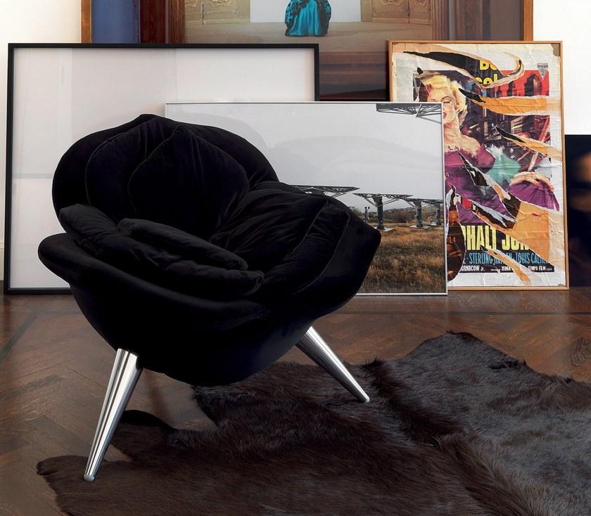 edra Кресло из бархата  Flwr10  - Вид №5