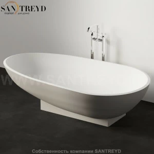 Ванна свободностоящая SPOON серая