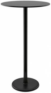 COLOS Круглый высокий стол из окрашенного металла и столешница из hpl Alfiere