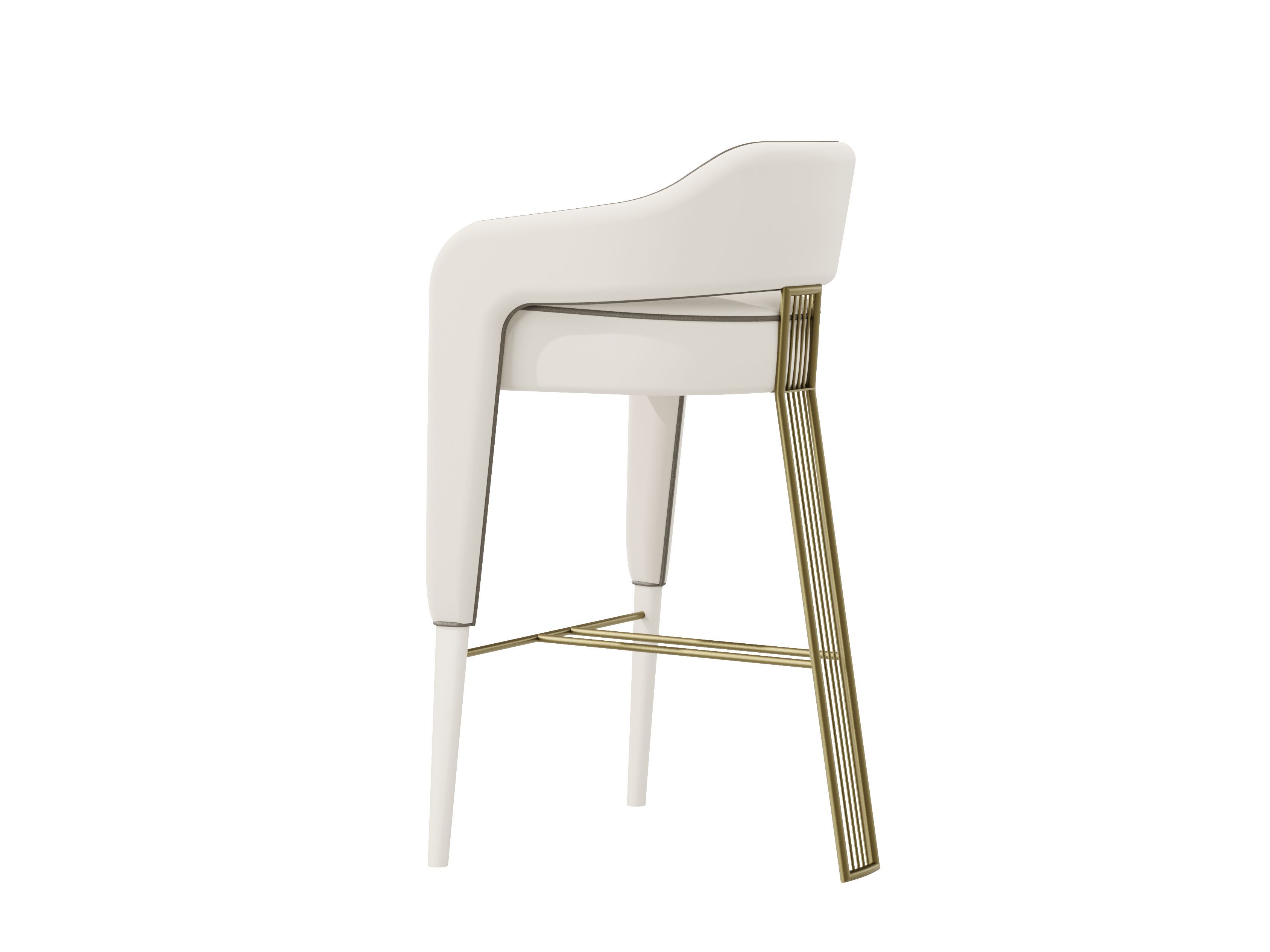 Тканевый барный стул с подставкой для ног Casa Magna INVICTA II ARCH-00109795 - Вид №2